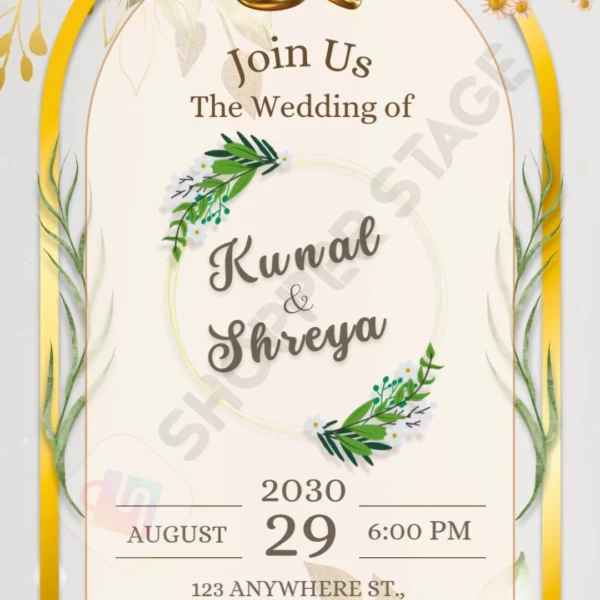 Stylish Wedding Invitation