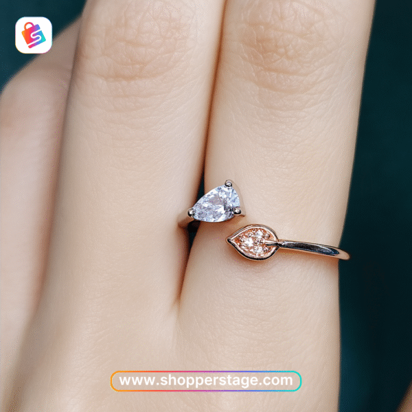 Dual Teardrop Ring