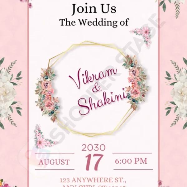 Minimalist Wedding E-Invitation