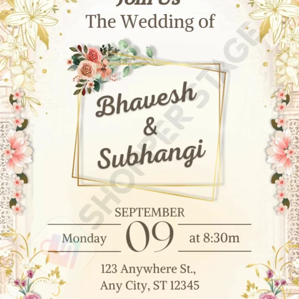 Pastel Dreams Digital Wedding Invite