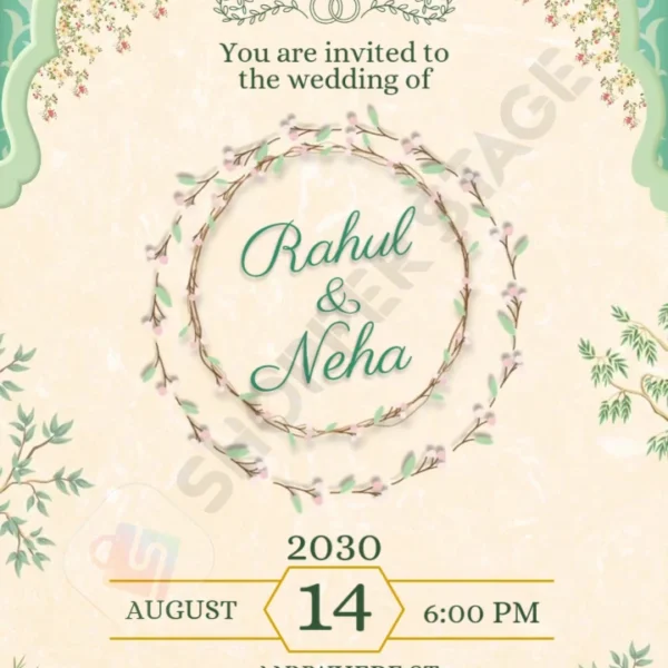 Traditional Indian Wedding Invitation
