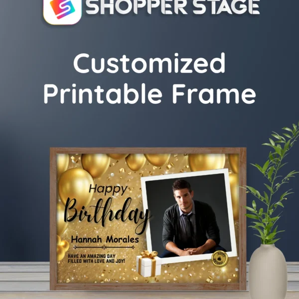 Golden Birthday Frame