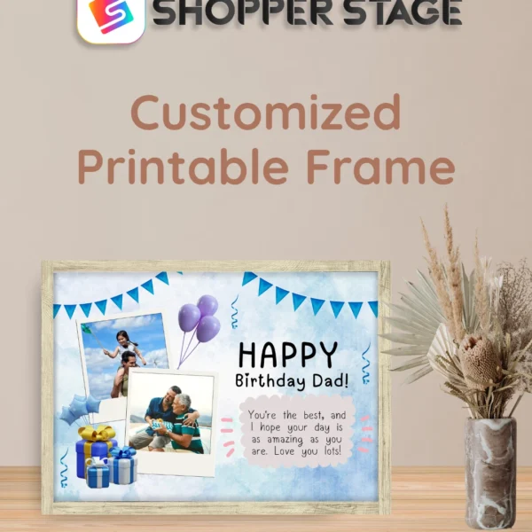 Blue Birthday Frame