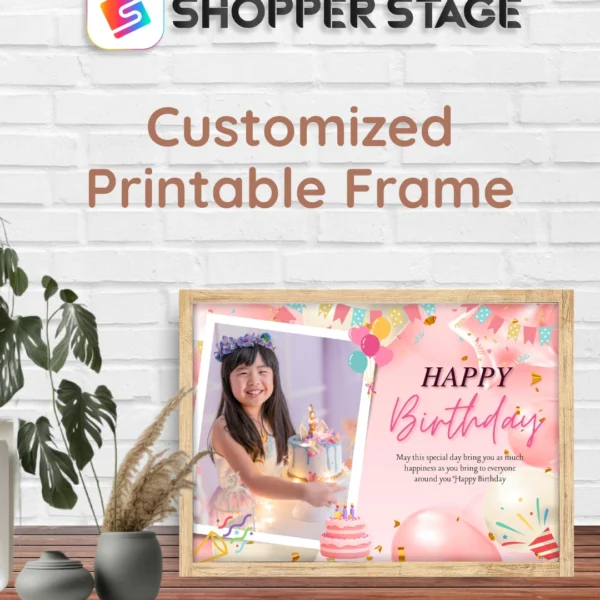 Happy Birthday Frame Template for Kids