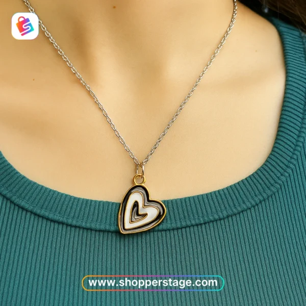 Chic Heart Pendant Necklace