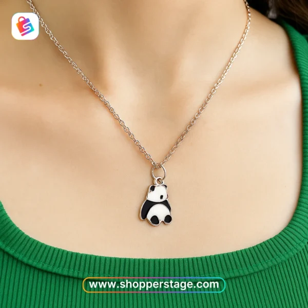Cute Panda Pendant Necklace